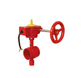 Worm-Gear Cast Iron Double Flanged butterfly Valve  Worm-Gear Cast Iron Double Flanged butterfly Valve